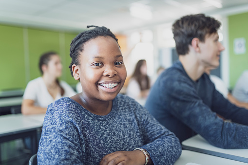 teens sitting in classroom at YMCA