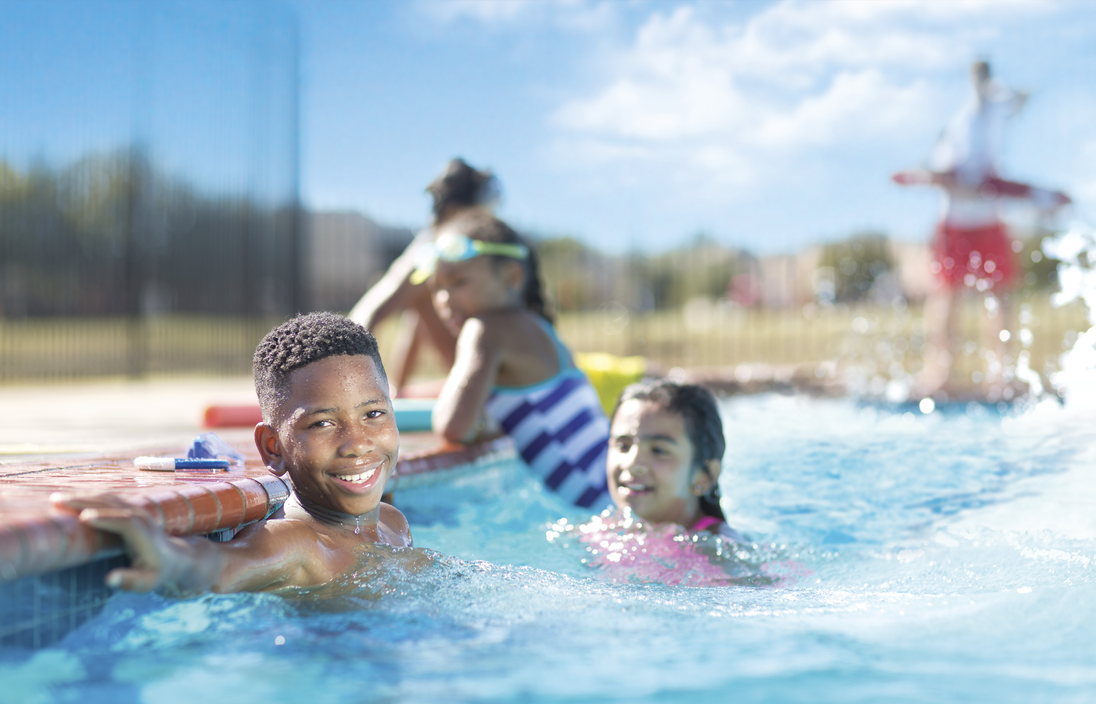 Swim Healthy Lifestyles: Children swimming in YMCA pool