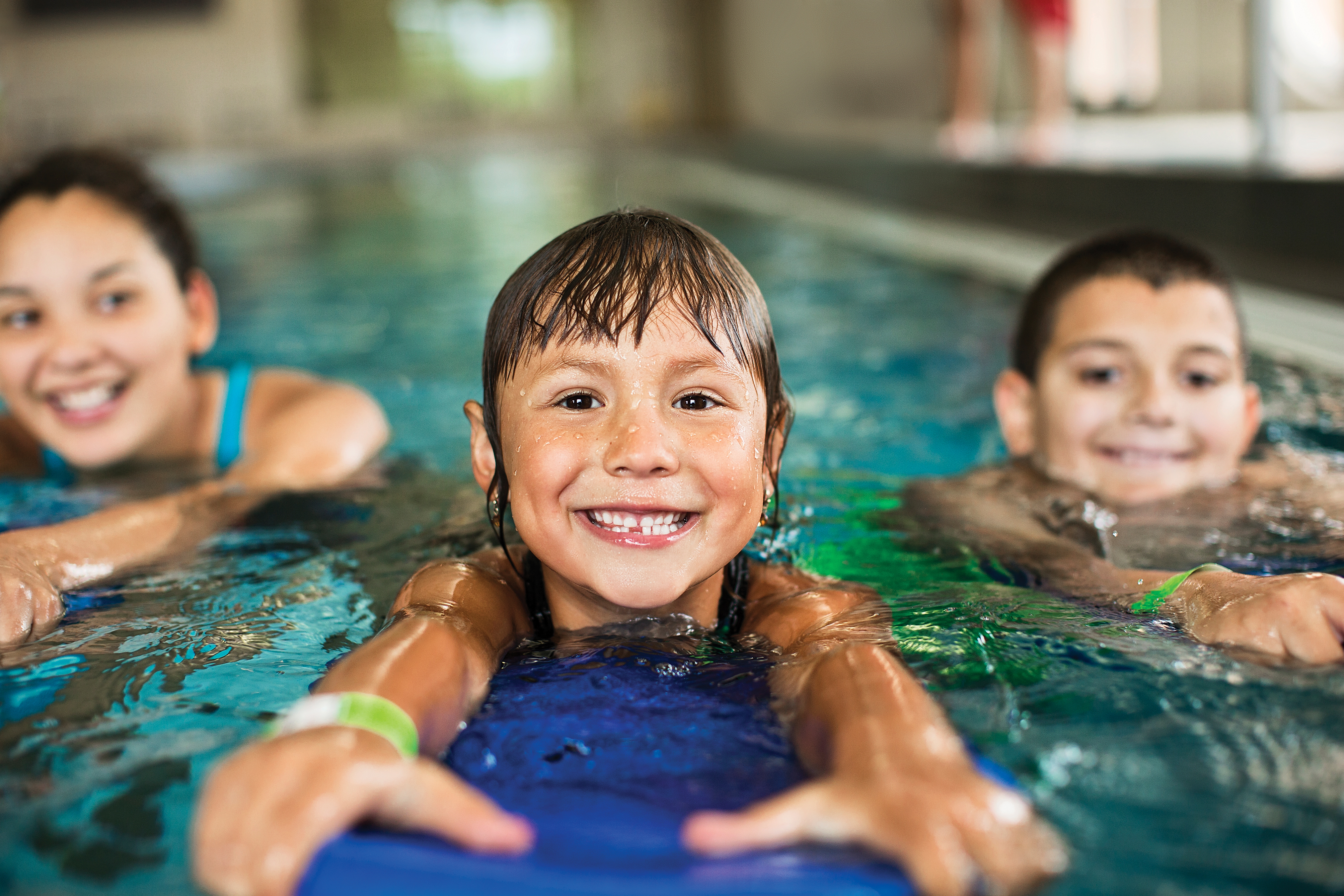 Children swimming in a YMCA pool