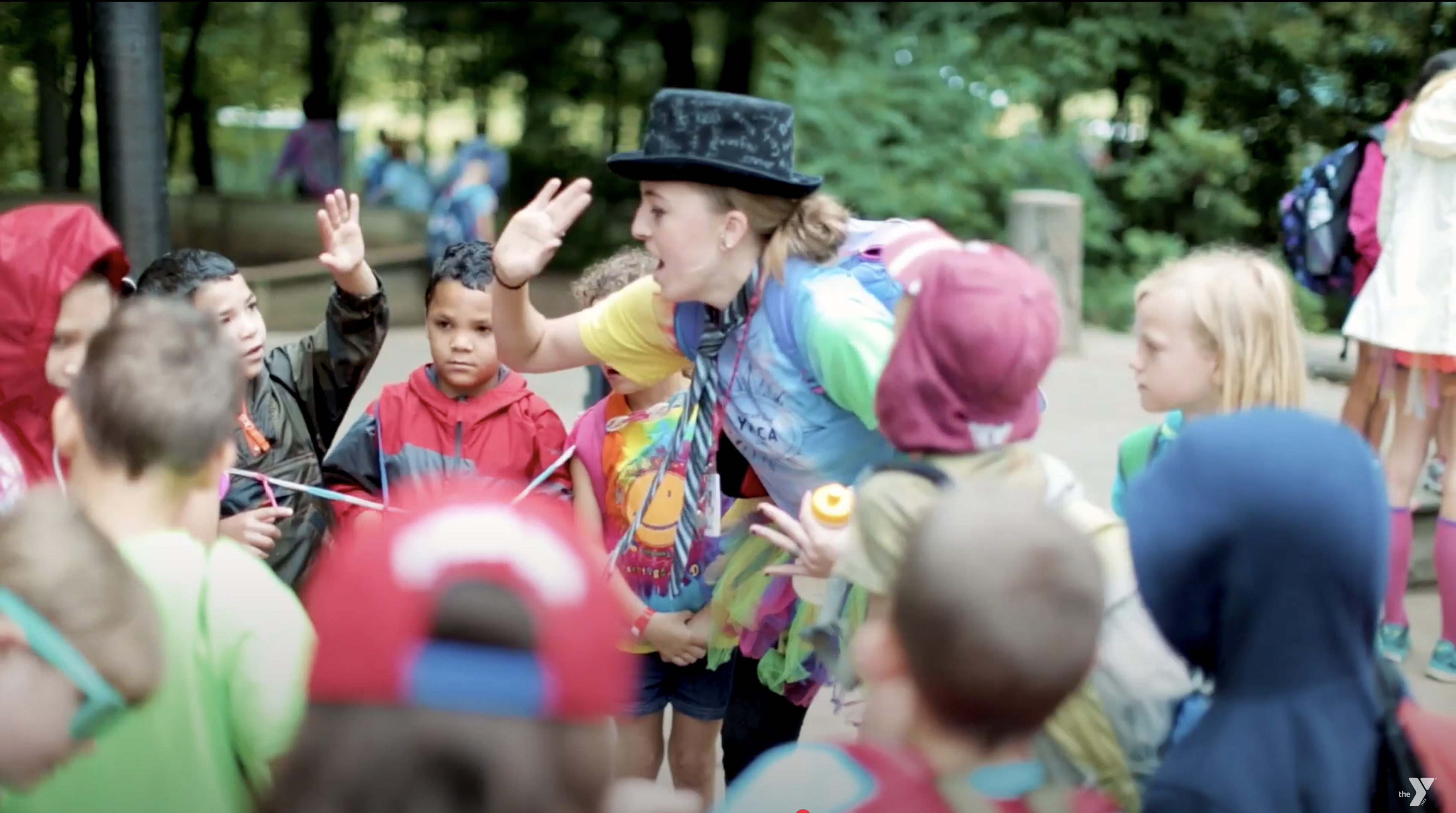 Kids at a Y summer camp